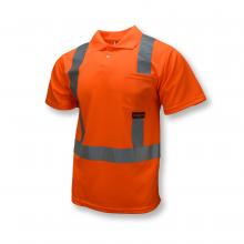 Radians ST12-2POS-XL - ST12 Class 2 High Visibility Safety Short Sleeve Polo Shirt - Orange - Size XL