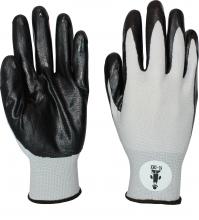 Safety Zone NIDEX-XS-BK-BK - GLOVE, BLACK NITRILE COATED, BLACK POLYESTER KNIT, XSMALL