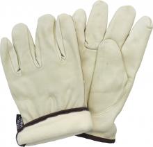 Safety Zone GLL2-LG-KT - COW GRAIN LEATHER THINSULATE LINED, DRIVERS STYLE, KEYSTONE THUMB, TAN, LG