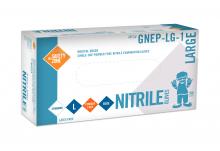 Safety Zone GNEP-LG-1 - NITRILE, 4.3 MIL, BLUE, TEXTURED , POWDER FREE, MEDICAL GRADE 100/BX 10 BX/CS LARGE