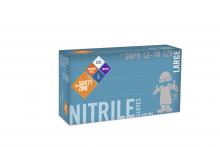 Safety Zone GNPR-2X-1M-WH - 3.7 MIL, WHITE POWDER FREE NITRILE, 100/BX 10BX/CS, 2X