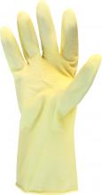 Safety Zone GRCA-SM-1B - AMBER UNLINED LATEX GLOVES  16 MIL THICKNESS  RECESSED DIAMOND GRIP  ROLLED CUFF  STANDARD LENGTH