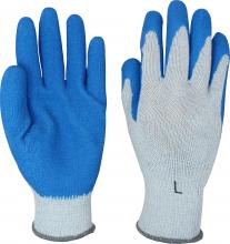 Safety Zone GRSL-LG - MED. WGHT GRAY STRING ,EXTRA HEAVY BLUE LATEX COATING, 6 DZ/CS LARGE