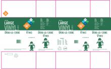 Safety Zone GVDG-LG-1200C - 6.5 MIL GREEN VINYL, POWDERED NON-MEDICAL,300/BX, 4 BX/CS, LG