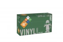 Safety Zone GVP9-MD-1-GR - GREEN STANDARD POWDER FREE VINYL, 100/BX 10BX/CS, MD