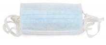 Safety Zone RS-600 - PLEATED TIE ON PROCEDURAL MASK, 50/BX 10BX/CS