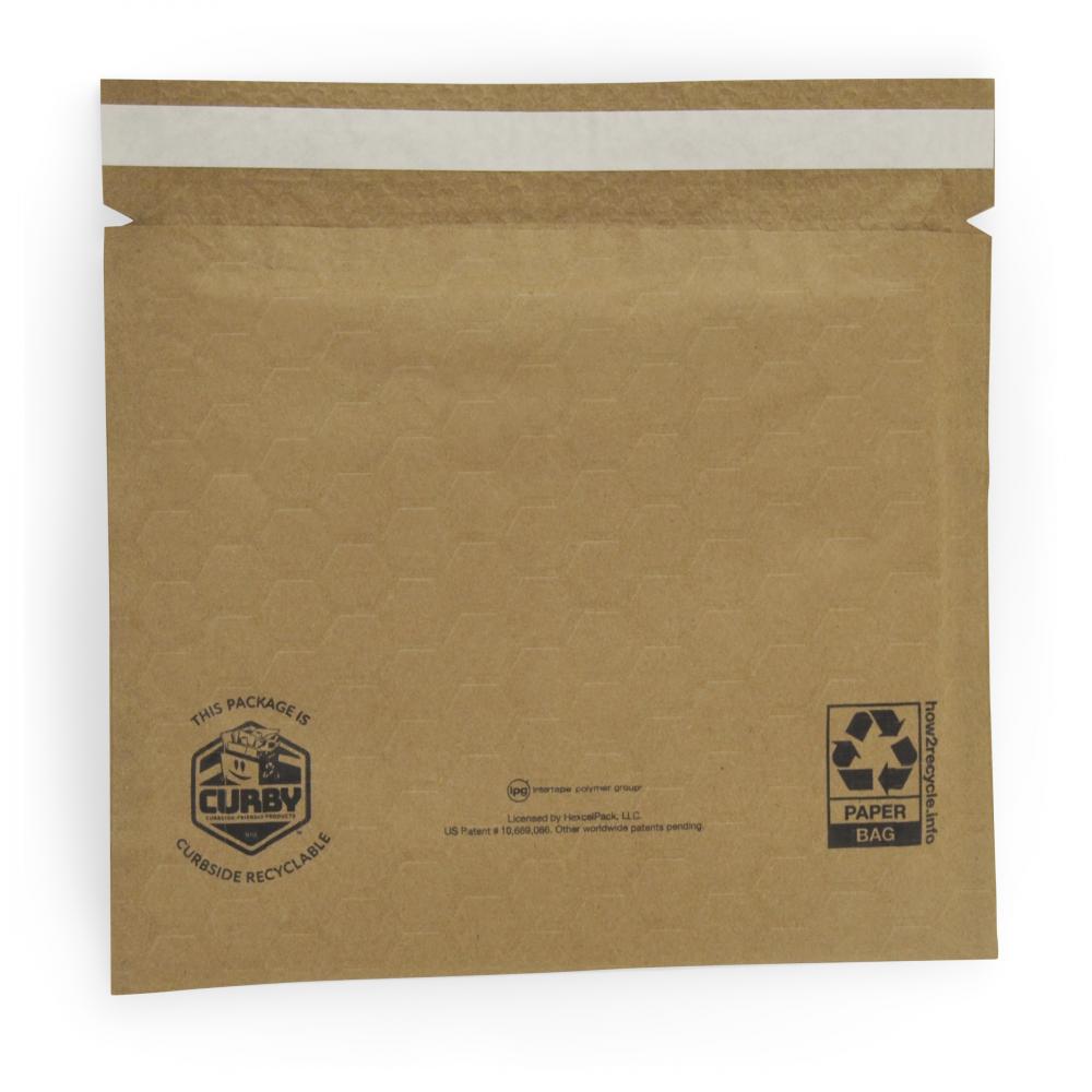 CURBY MAILER Recyclable cushioned paper mailer