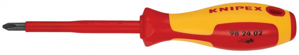 Phillips Screwdriver, 4&#34;-1000V Insulated, P2