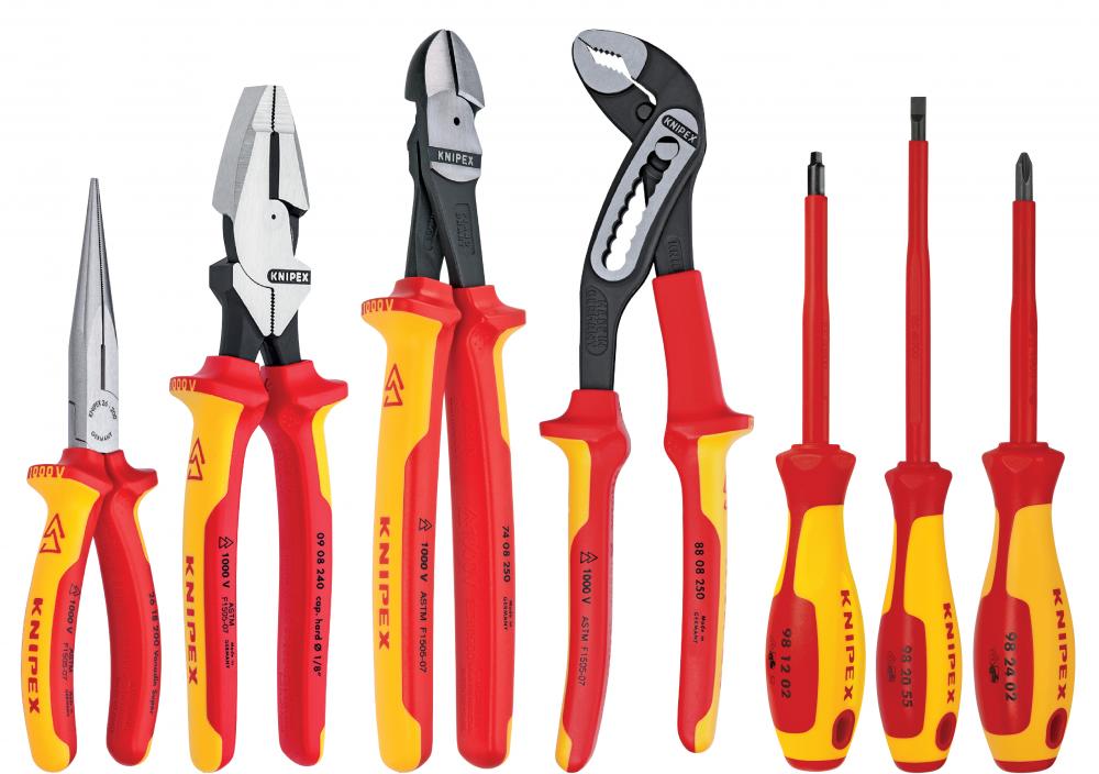 7 Pc Pliers/Screwdriver Tool Set in Tool Roll
