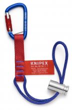Knipex Tools 00 50 13 T BKA - 18" Tool Tethering Adaptor Straps with Captive Eye Carabiner up to 13 lbs.