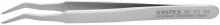 Knipex Tools 92 01 02 - 4 3/4" Premium Stainless Steel Positioning Tweezers-35°Angled-SMD