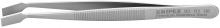 Knipex Tools 92 01 06 - 4" Premium Stainless Steel Gripping Tweezers-30°Angled-Blunt Tips