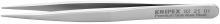 Knipex Tools 92 21 01 - 4 3/4" Premium Stainless Steel Gripping Tweezers-Pointed Tips