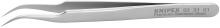 Knipex Tools 92 31 01 - 4 3/4" Premium Stainless Steel Gripping Tweezers-45°Angled-Needle-Point Tips