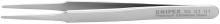 Knipex Tools 92 51 01 - 4 3/4" Premium Stainless Steel Gripping Tweezers-Blunt Tips