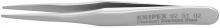 Knipex Tools 92 51 02 - 2 3/4" Premium Stainless Steel Gripping Tweezers-Blunt Tips