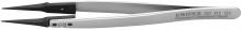 Knipex Tools 92 81 02 - 5 1/4" Premium Stainless Steel Gripping Tweezers-Pointed Tips