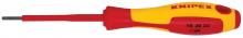 Knipex Tools 98 20 25 - Slotted Screwdriver, 3" 1000V Insulated, 3/32" tip