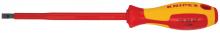 Knipex Tools 98 20 65 - Slotted Screwdriver, 6"-1000V Insulated, 1/4" tip