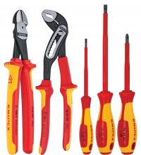 Knipex Tools 9K 98 98 20 US - 5 Pc Automotive Pliers and Screwdriver Tool Set-1000V Insulated
