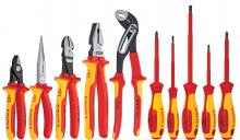 Knipex Tools 9K 98 98 30 US - 10 Pc Pliers and Screwdriver Tool Set-1000V Insulated in Hard Case