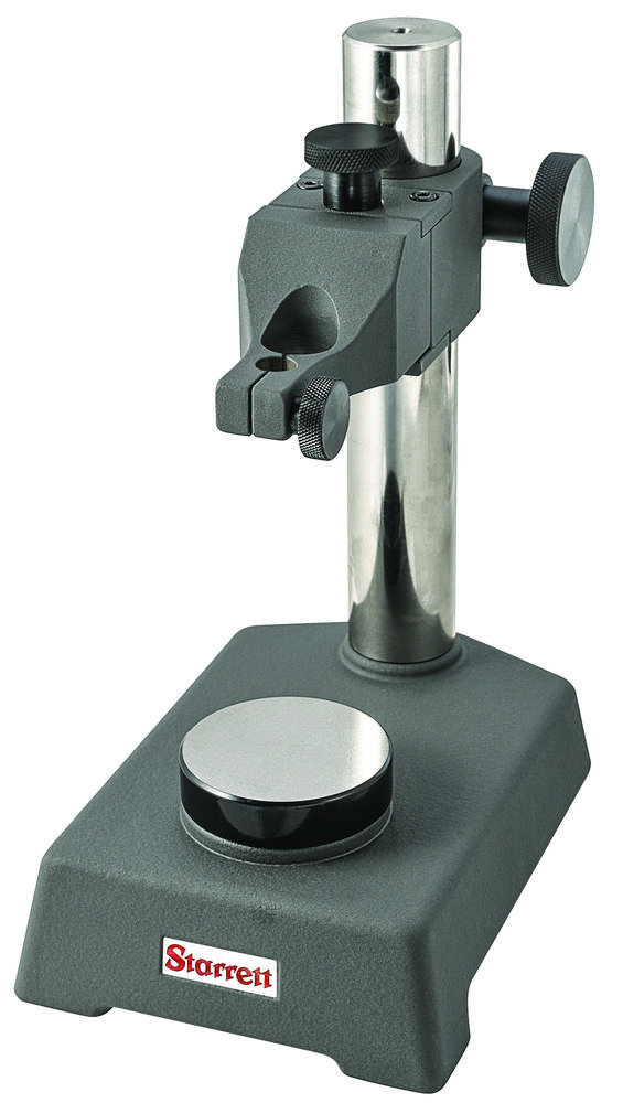 3671 Indicator Stand With Round Flat Anvil, 3/8&#34; Stem Hole, 8mm Bushing