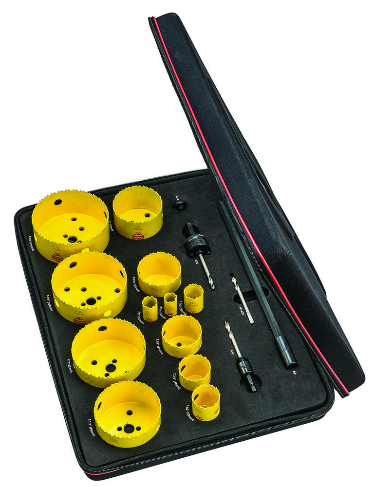 DCH Plumbers Kit w/ 12 Hole Saws and 5 Accessories