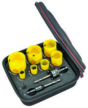 Starrett KFC07031-N - FCH Plumbers Kit w/ 7 Hole Saws and 3 Accessories