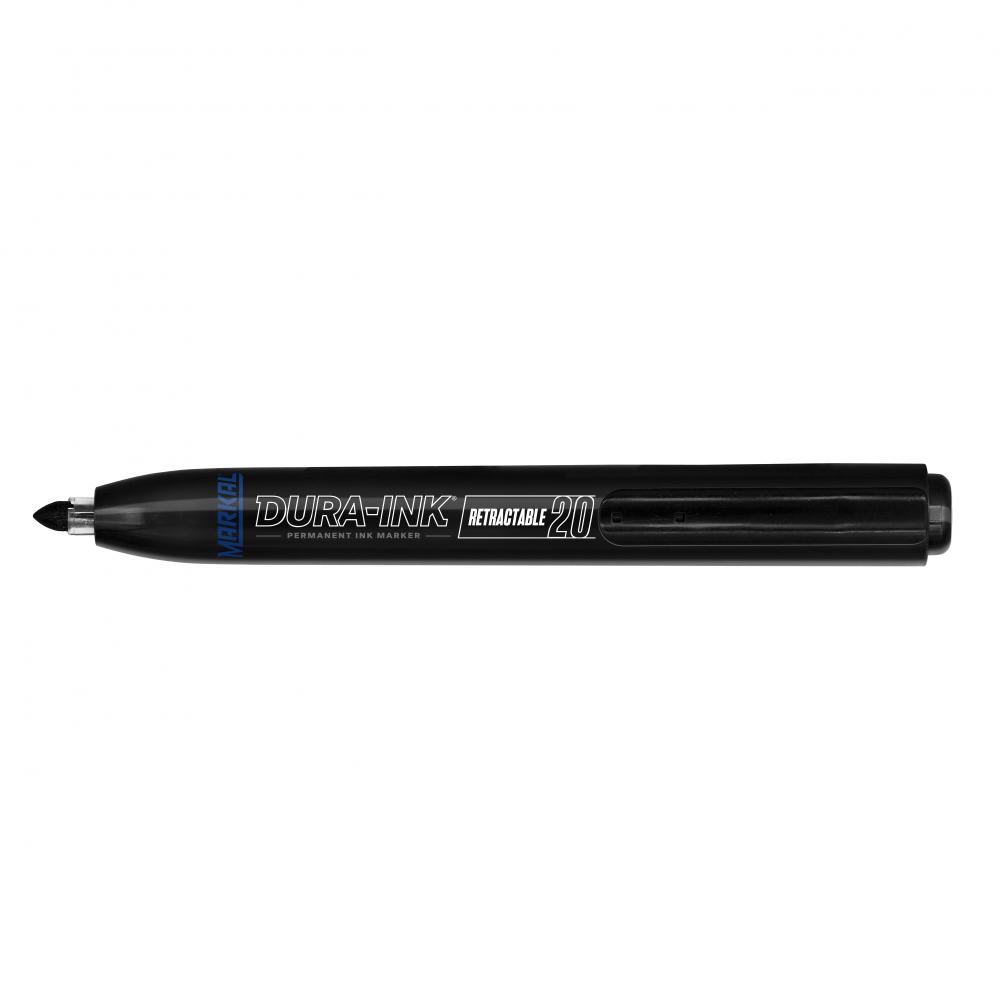 DURA-INK® Retractable Ink Marker, Black