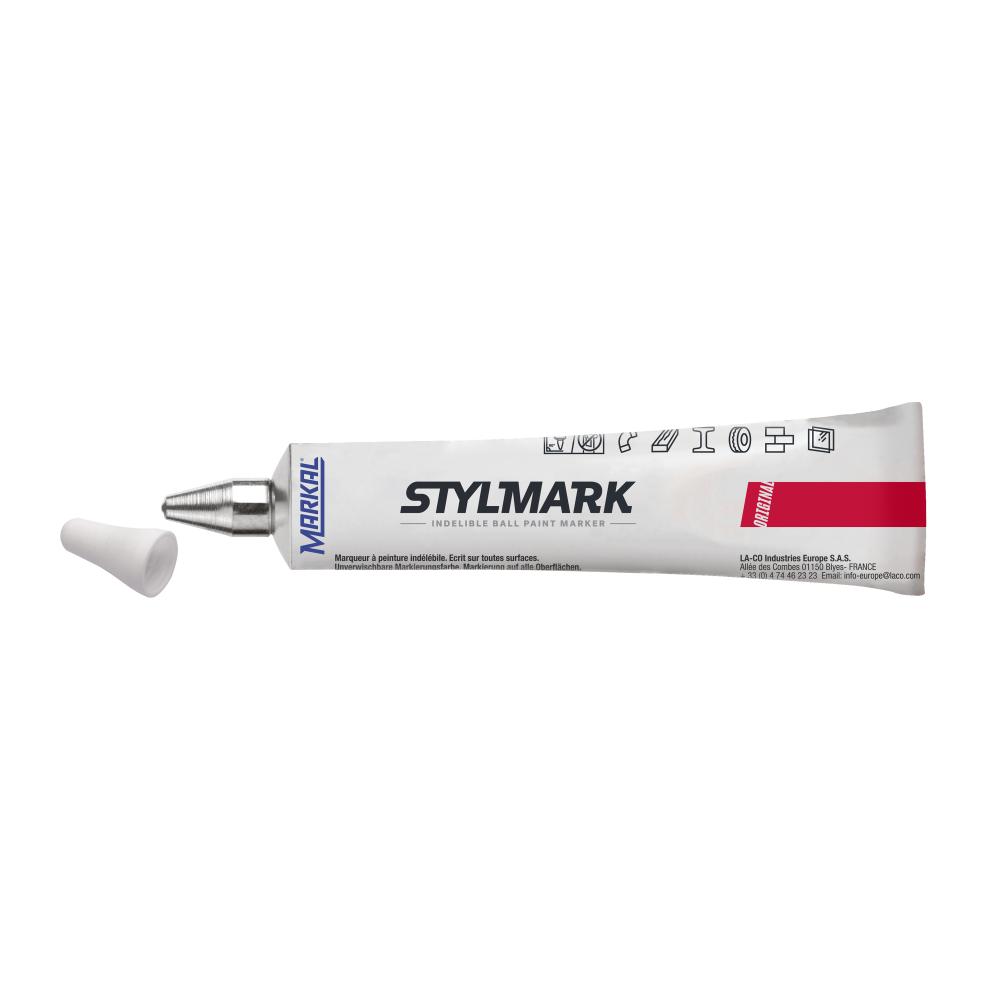 StylMark Ball Paint Marker, White