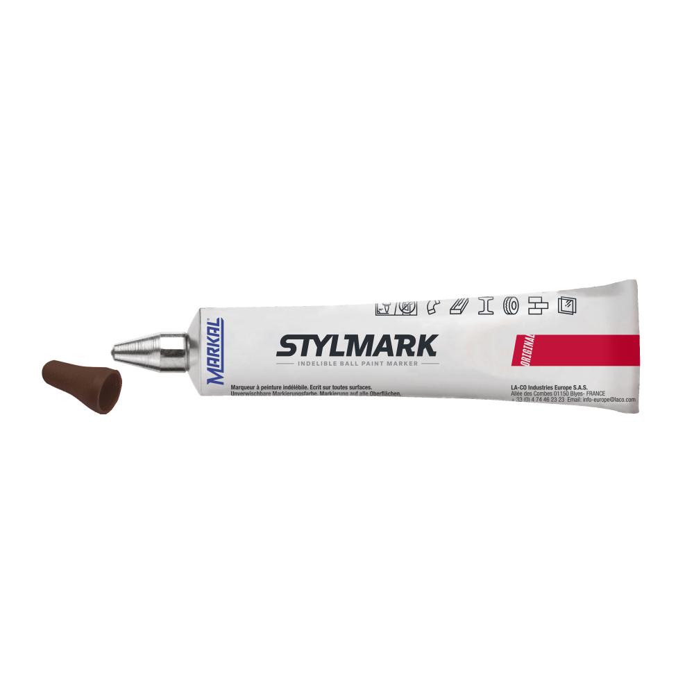 STYLMARK PAINT MARKER BROWN 6MM 3/16&#34;