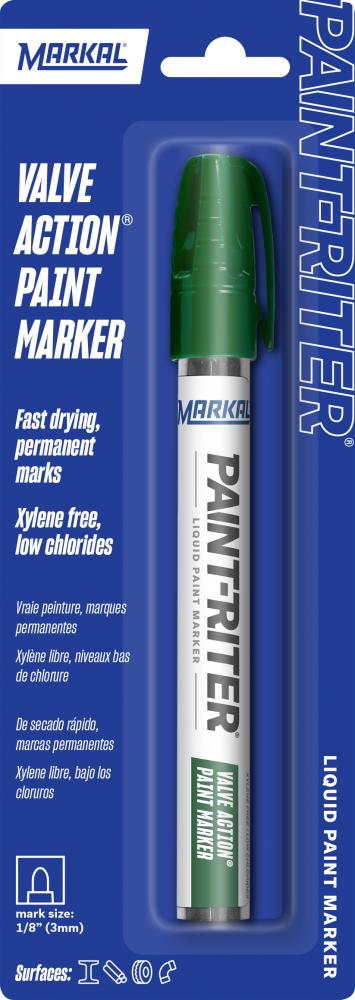 Paint-Riter® Valve Action Liquid Paint Marker - Carded, Green