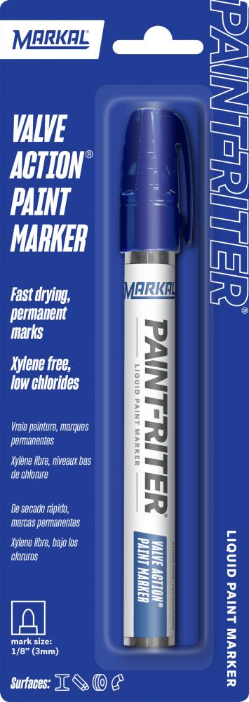 Paint-Riter® Valve Action Liquid Paint Marker - Carded, Blue