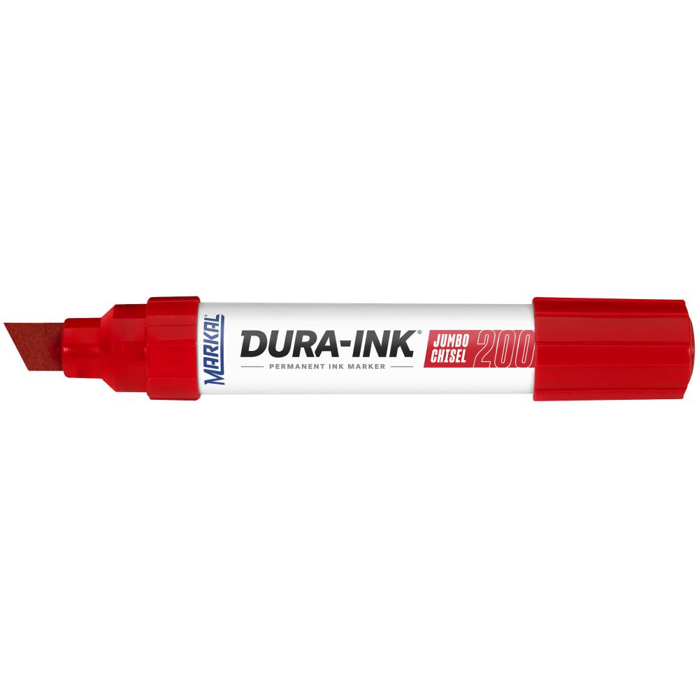 DURA-INK® Jumbo Chisel Permanent Ink Marker, Red