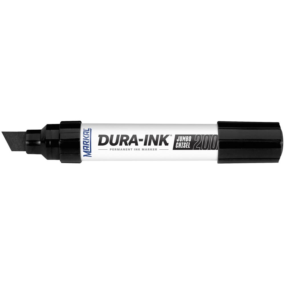 DURA-INK® Jumbo Chisel Permanent Ink Marker, Black