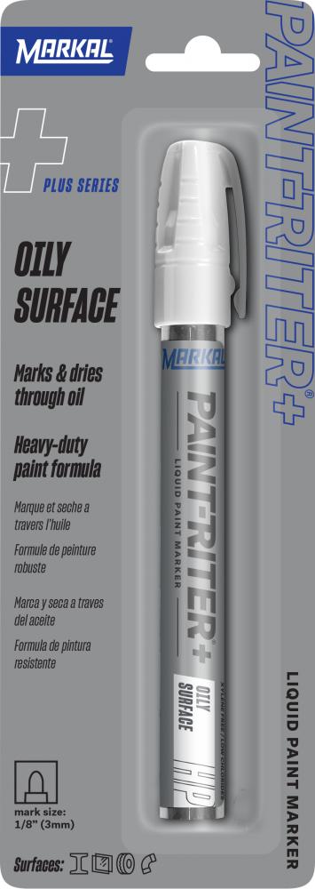 Paint-Riter®+ Oily Surface Paint Marker - Carded, White
