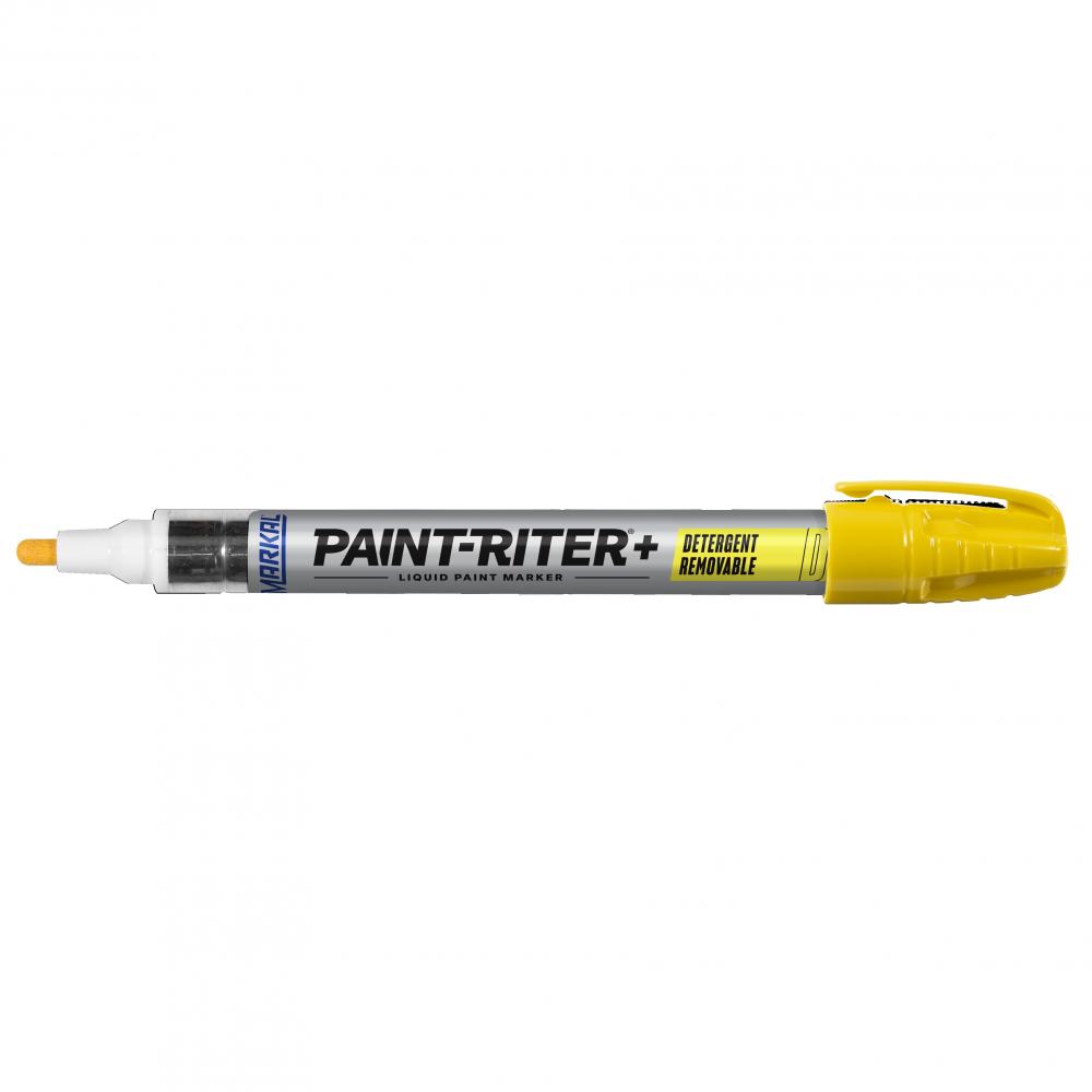 Paint-Riter®+ Detergent Removable Liquid Paint Marker, Yellow