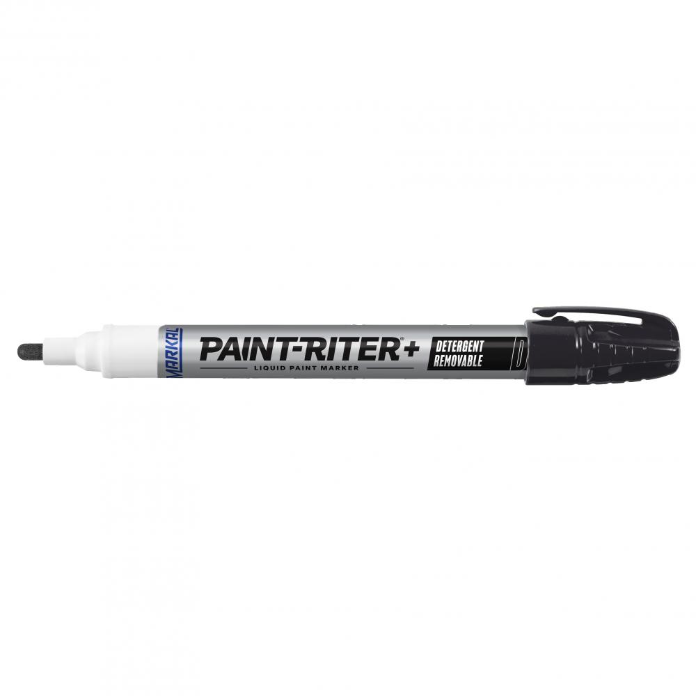 Paint-Riter®+ Detergent Removable Liquid Paint Marker, Black