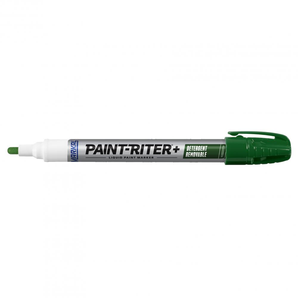 Paint-Riter®+ Detergent Removable Liquid Paint Marker, Green