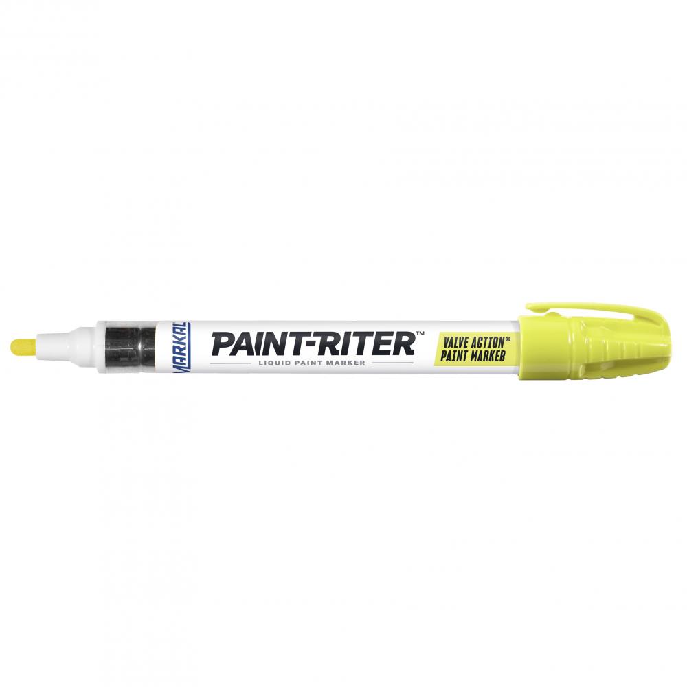 Paint-Riter® Valve Action® Liquid Paint Marker, Fluorescent Yellow