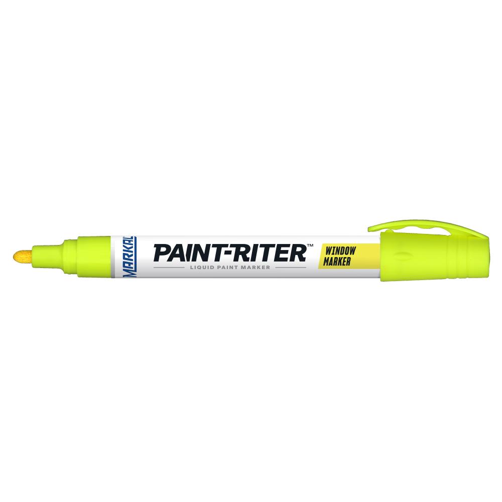 Paint-Riter® Window Marker Removable Paint Marker, Fluorescent Yellow