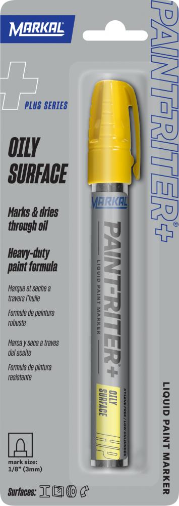 Paint-Riter®+ Oily Surface Paint Marker - Carded, Yellow