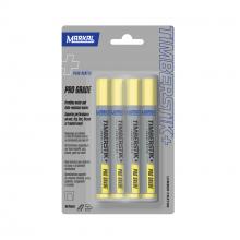 LA-CO 080601 - Timberstik®+ Pro Grade Lumber Crayons Carded 4-pack, Yellow