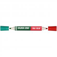 LA-CO 096331 - DURA-INK® Dual Color Permanent Ink Marker, Red & Green