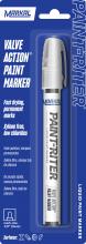 LA-CO 096800 - Paint-Riter® Valve Action Liquid Paint Marker - Carded, White