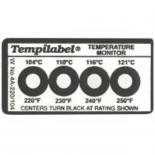 LA-CO 026707 - Tempilable Series 4C, (100, 150, 200, 250F / 38, 66, 93, 121C), Pack of 10