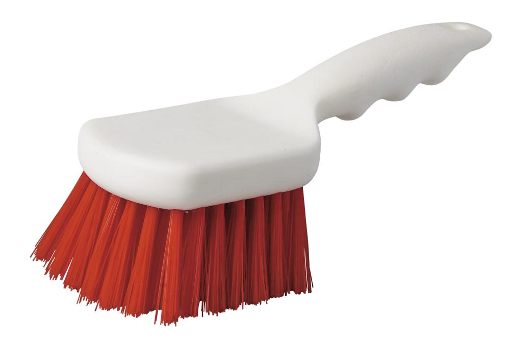 Short Handle Pot Brush - Red Fibre