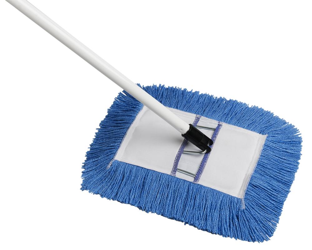 Household dust mop complete with frame, dustmop and 48&#34; handle