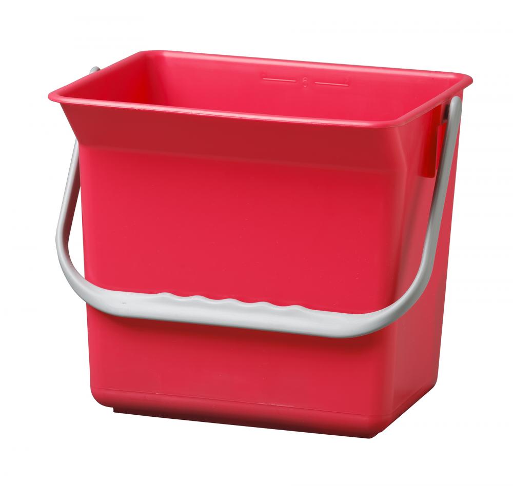 6Lt/6.3qrt Mini-Pour Pail Red