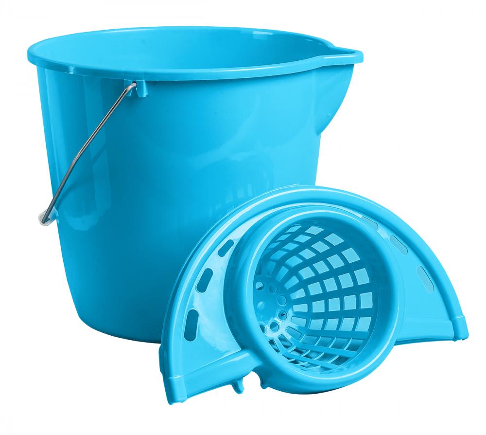 12L Pail with Cone wringer- Blue